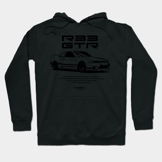 GTR R33 jdm Hoodie by ASAKDESIGNS